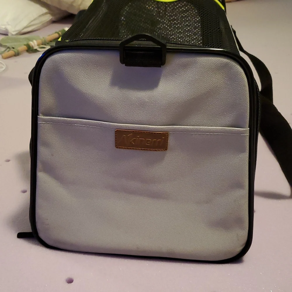 Stylish Black and Gray Pet Carrier